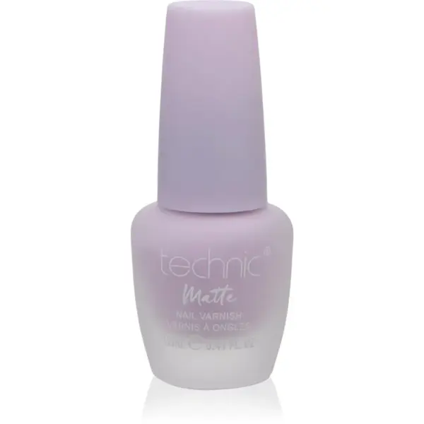 Technic Cosmetics Matte Nail Varnish dlhotrvajúci lak na nechty s matným efektom odtieň Lavender 12 ml