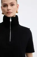 Nákrčník s přídavkem vlny Pinko černá barva, 105994 A2Z4