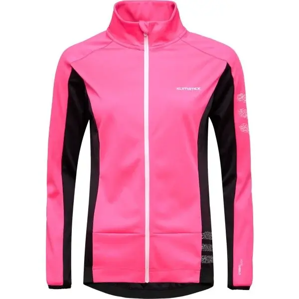 Klimatex MIRABEL Dámska vetruodolná cyklistická bunda, ružová, veľkosť
