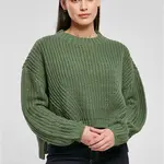 Dámský široký oversize svetr šalvěj