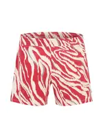 s.Oliver Pyžamové nohavice  krémová / svetlosivá / oranžovo červená