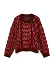 VERO MODA Sveter 'VMLove'  červená / bordová
