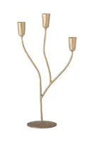 Dekorativní svícen Bloomingville Lorine žlutá barva