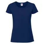 Dámské granátové tričko Iconic 195 Ringspun Premium Fruit of the Loom
