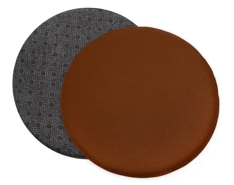 Podsedák na stoličky hnedý 38 cm, imitácia kože%