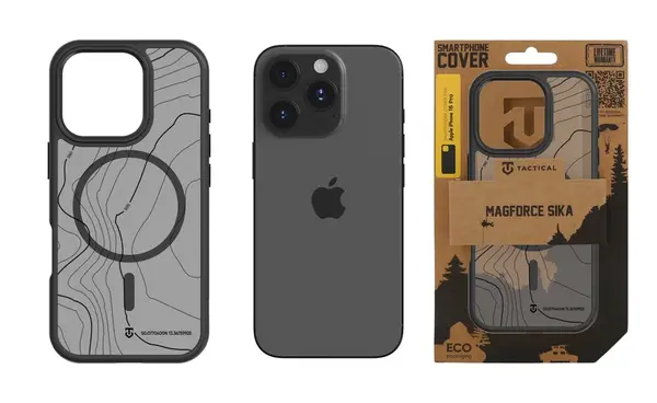 Zadní kryt Tactical MagForce Hyperstealth Sika pro Apple iPhone 16 Pro, asphalt
