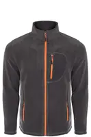24601 Dewberry 5 Pocket Outdoor Full Zipper Fleece Jacket-SMOKED-2