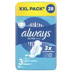 Always Hygienické vložky Ultra Day Super Extra Quatro 28 ks