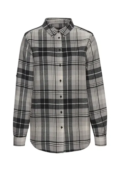 BUFFALO Blúzka  sivá / čierna / biela