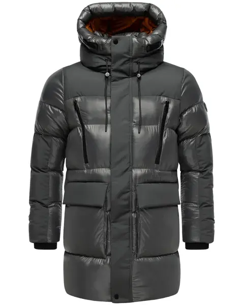 STONE HARBOUR Zimná bunda 'Neelion'  antracitová / tmavosivá