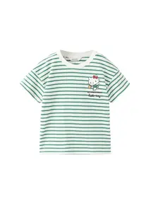 MANGO KIDS Tričko  antracitová / zelená / červená / biela