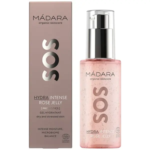 Mádara SOS Hydra Intense, Hydratačné Hyaluronové Želé S Ružovou Vodou
