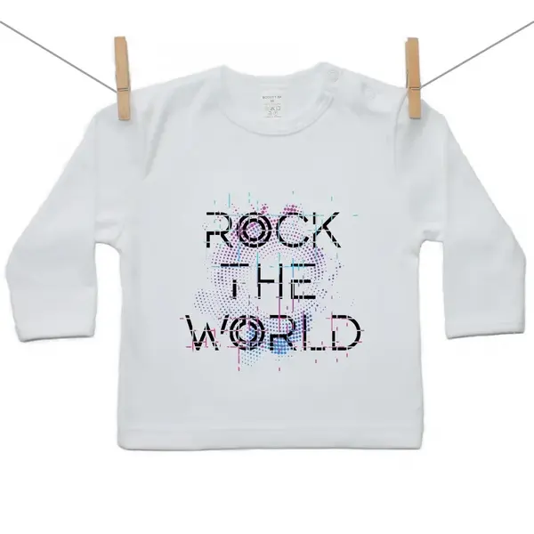 Boodyy Tričko s dlhým rukávom Rock the world 134 (8-9 rokov)