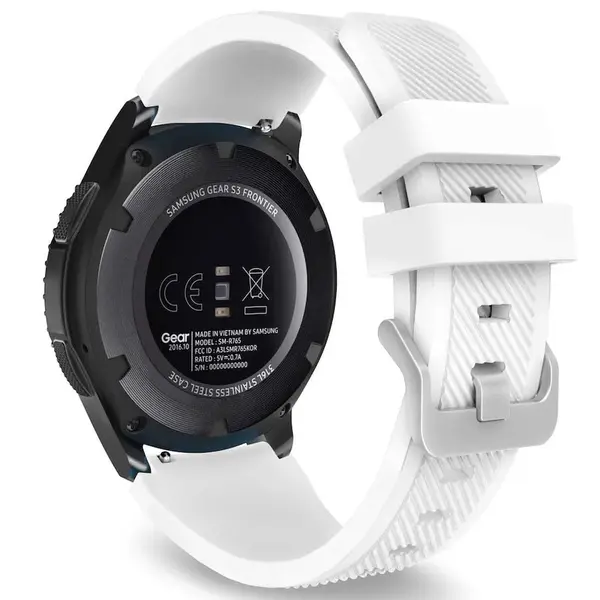 BStrap Silicone Sport remienok na Garmin Venu 2, white