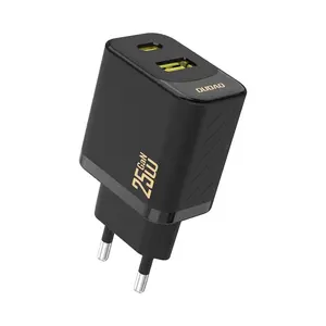 Dudao A26T GaN sieťová nabíjačka USB / USB-C 25W, čierna