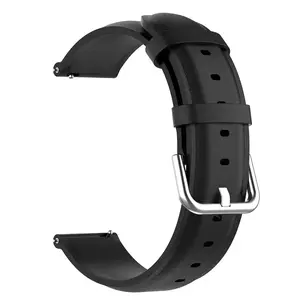 BStrap Leather Lux remienok na Xiaomi Amazfit Bip, black