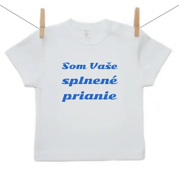 Boodyy Tričko s krátkym rukávom Splnené prianie Modrá 98 (2-3 roky)