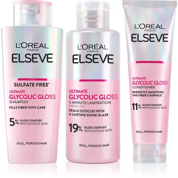 L’Oréal Paris Elseve Glycolic Gloss sada na vlasy