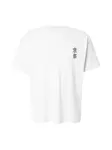 JACK & JONES Tričko 'JJBOYE'  tmavohnedá / biela
