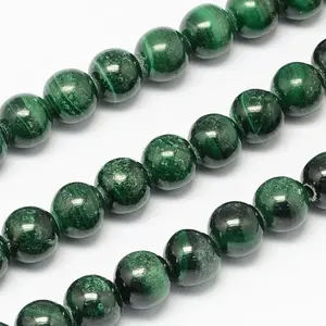 Natural Malachite Bead Strands