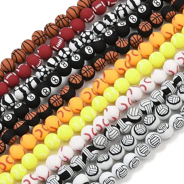 Handmade Polymer Clay Beads Strands