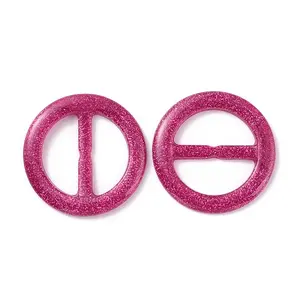 Flat Round Resin Buckle Clasps