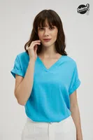 Marisse Women's Shirt L-Ko-4367 Turquoise