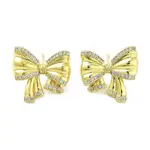 Rack Plating Brass Micro Pave Cubic Zirconia Stud Earrings for Women