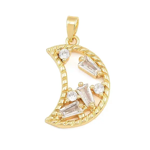 Brass Pave Cubic Zirconia Pendants