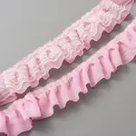 Double-Layer Pleated Polyester Chiffon Lace Trim