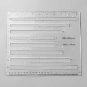 Acrylic Zipper Quilting Templates