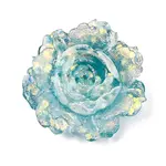 Two Tone Opaque Resin & Glitter Powder Cabochons
