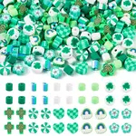 200Pcs 10 Styles Handmade Polymer Clay Beads