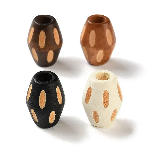 Schima Wood Carved European Beads