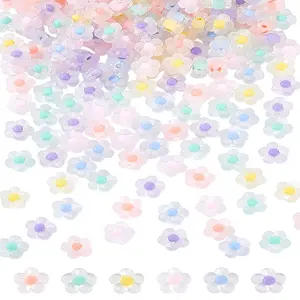 300Pcs 6 Colors Transparent Acrylic Beads