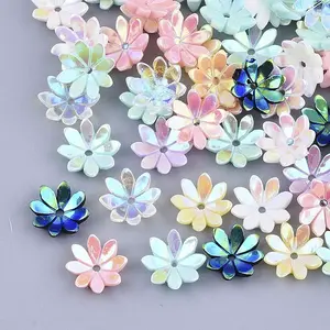 Opaque Resin Bead Caps