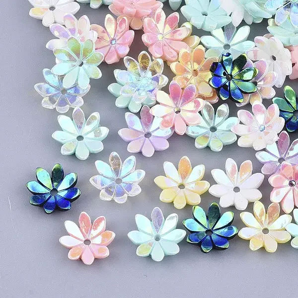 Opaque Resin Bead Caps