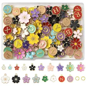 132Pcs Alloy Enamel Pendants