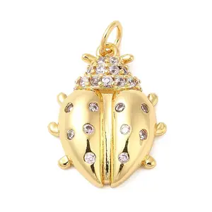 Brass Pave Cubic Zirconia Pendants