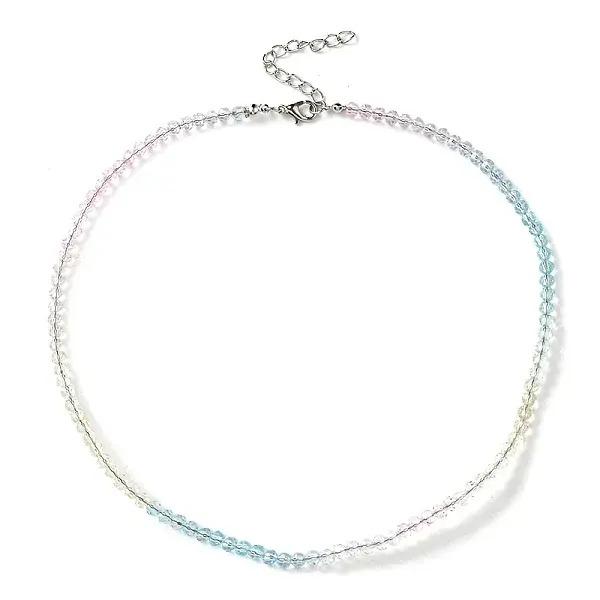Bling Glass Round Beaded Necklace for Women