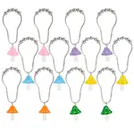 12Pcs 6 Colors Iron Shower Curtain Rings for Bathroom