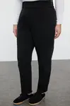 Trendyol Curve Black High Waist Straigt Fit Plus Size Jeans