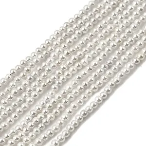 Electroplated Shell Pearl Beads Strands