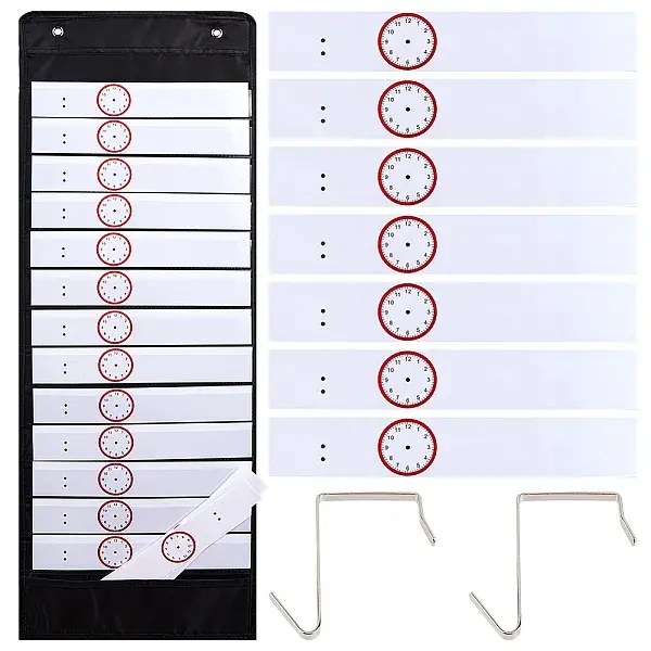 Oxford Cloth Daily Schedule Pocket Chart