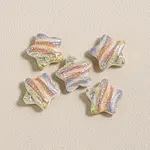 15Pcs Printed Resin Beads