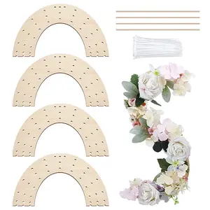 4Pcs Wood Wreath Boards