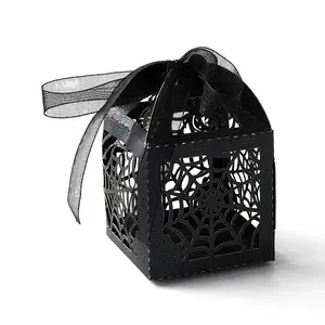 Rectangle Folding Hollow Paper Candy Boxes