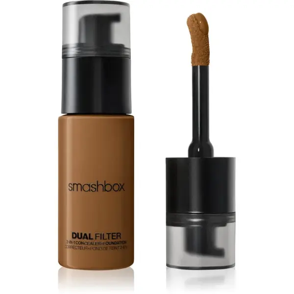 Smashbox DUAL-FILTER 2-in-1 Concealer + Foundation make-up a korektor odstín Dark 30 Olive 23.6 ml
