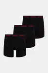 HUGO boxerky pánské bavlněné s elastanem BOXERBR TRIPLET PACK 3-pack