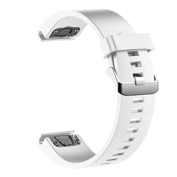 Silikonový řemínek FIXED Silicone Strap pro Garmin QuickFit 20mm, bílá